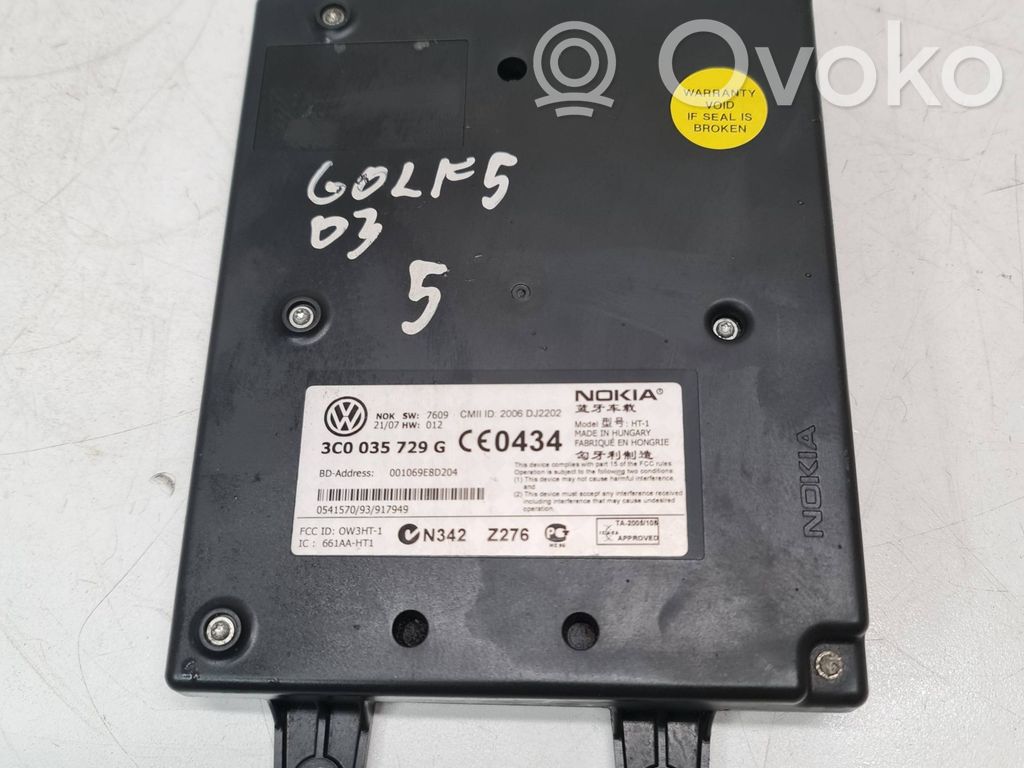 Bluetooth control unit module   3C0035729G,2006DJ2202