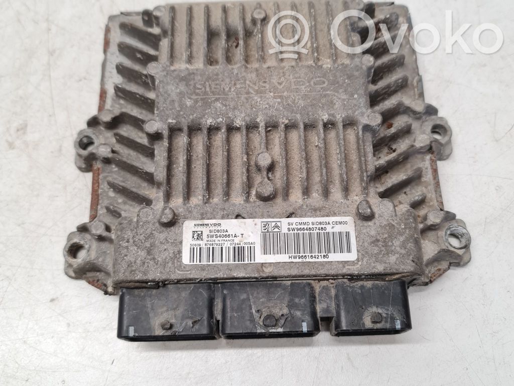 Engine control unit/module   9664807480,5WS40661AT,9661642180