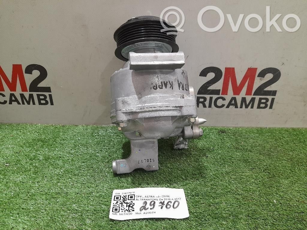 Opel Astra J Alternator 