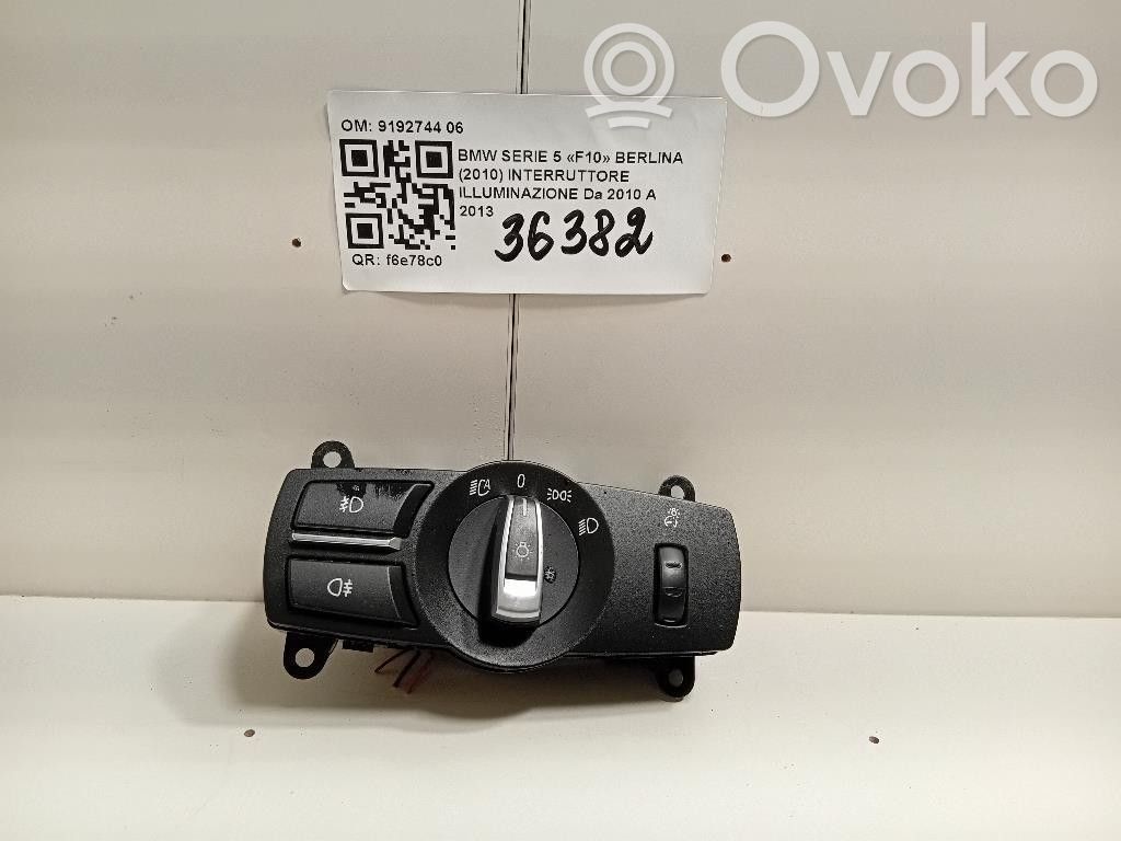 BMW 5 F10 F11 Przełącznik świateł 