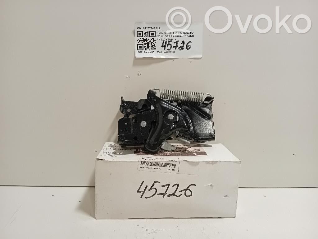 BMW 4 F32 F33 Замок капота двигателя 