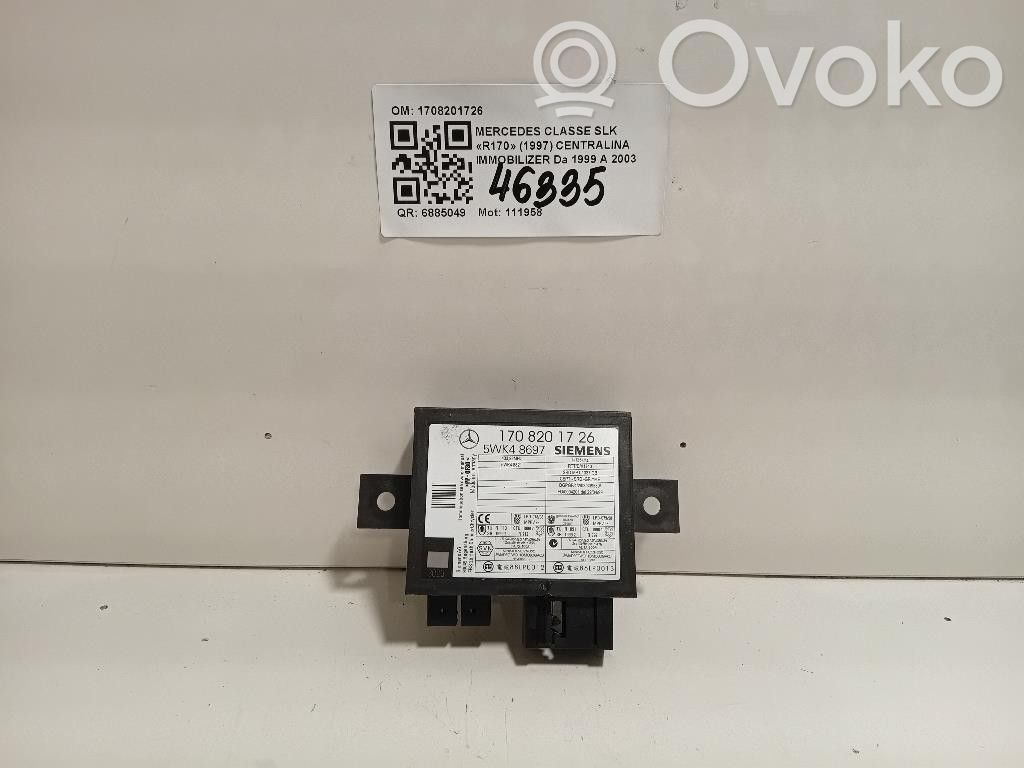 Mercedes-Benz SLK R170 CAS control unit/module 