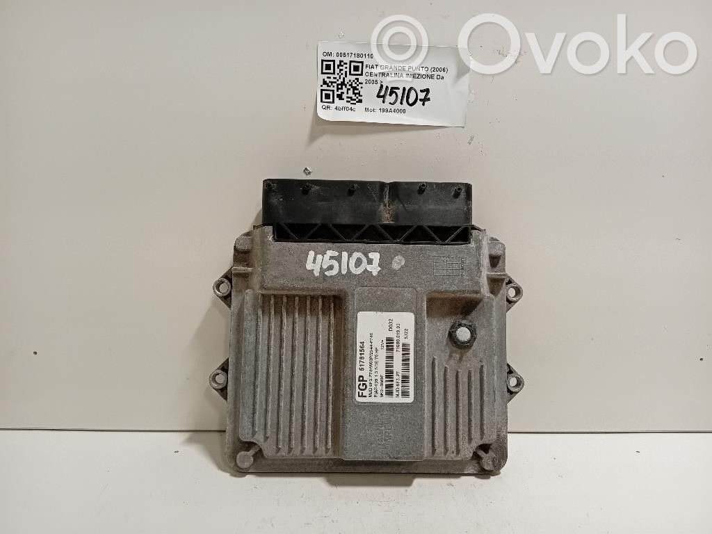 Fiat Grande Punto Injection control unit/module 