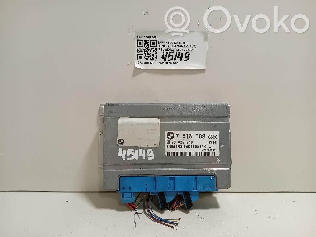 BMW X5 E53 Pārnesumkārbas vadības bloks 