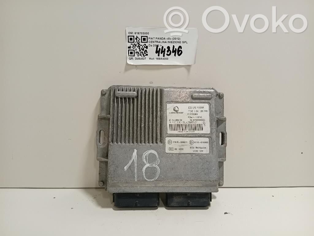 Fiat Panda III LP gas control unit module 