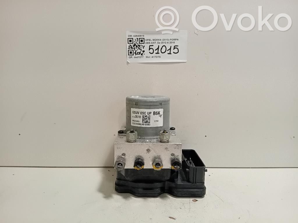 Opel Mokka Unidad de control/módulo del ABS 