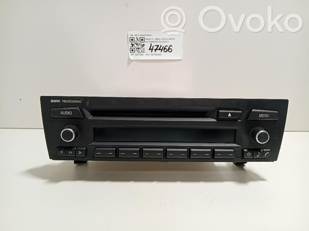 BMW X1 E84 Radio / CD-Player / DVD-Player / Navigation 
