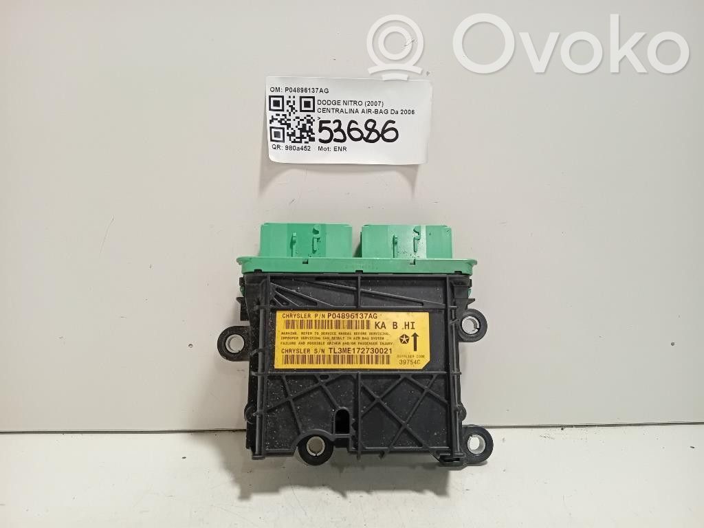 Unidad de control/módulo del Airbag   P04896137AG,ENR,P04896137AG