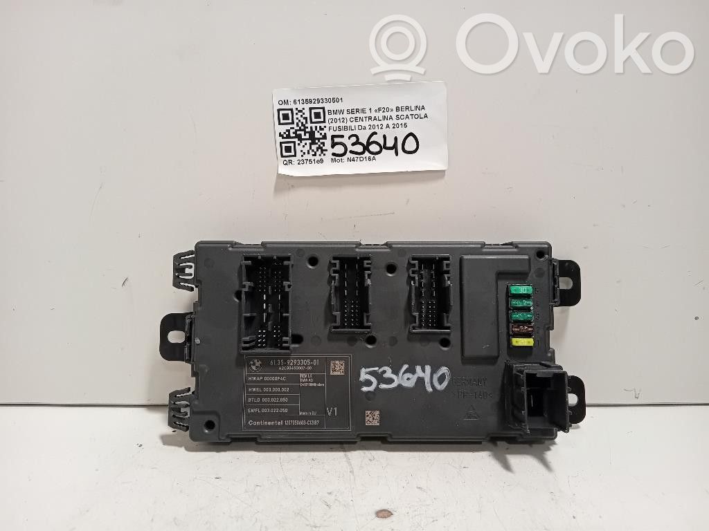 BMW 1 F20 F21 Modul siguranțe 