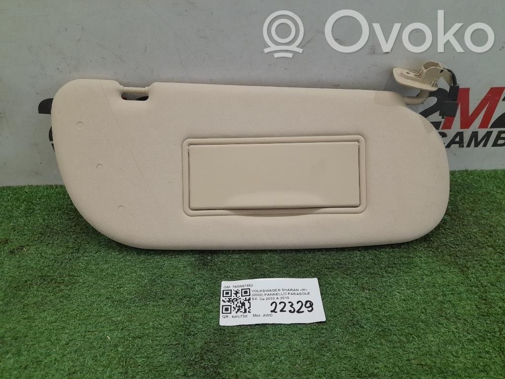 Volkswagen Sharan Front door card panel trim 