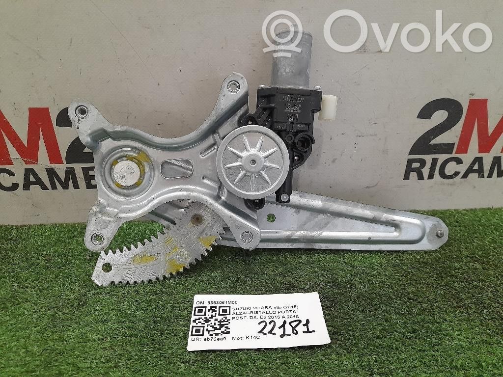 Suzuki Vitara (LY) Rear door window regulator with motor 