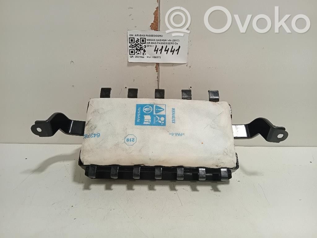 Poduszka powietrzna Airbag pasażera   985154EA5A,985154EA5A,K9K872