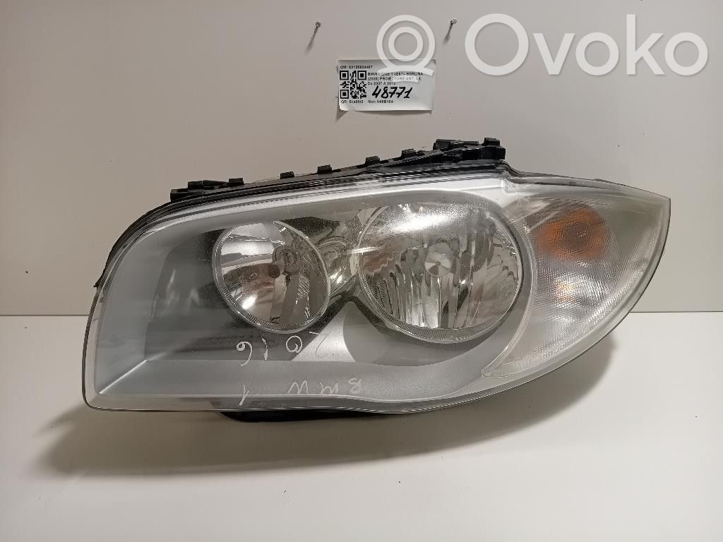BMW 1 E81 E87 Phare frontale 