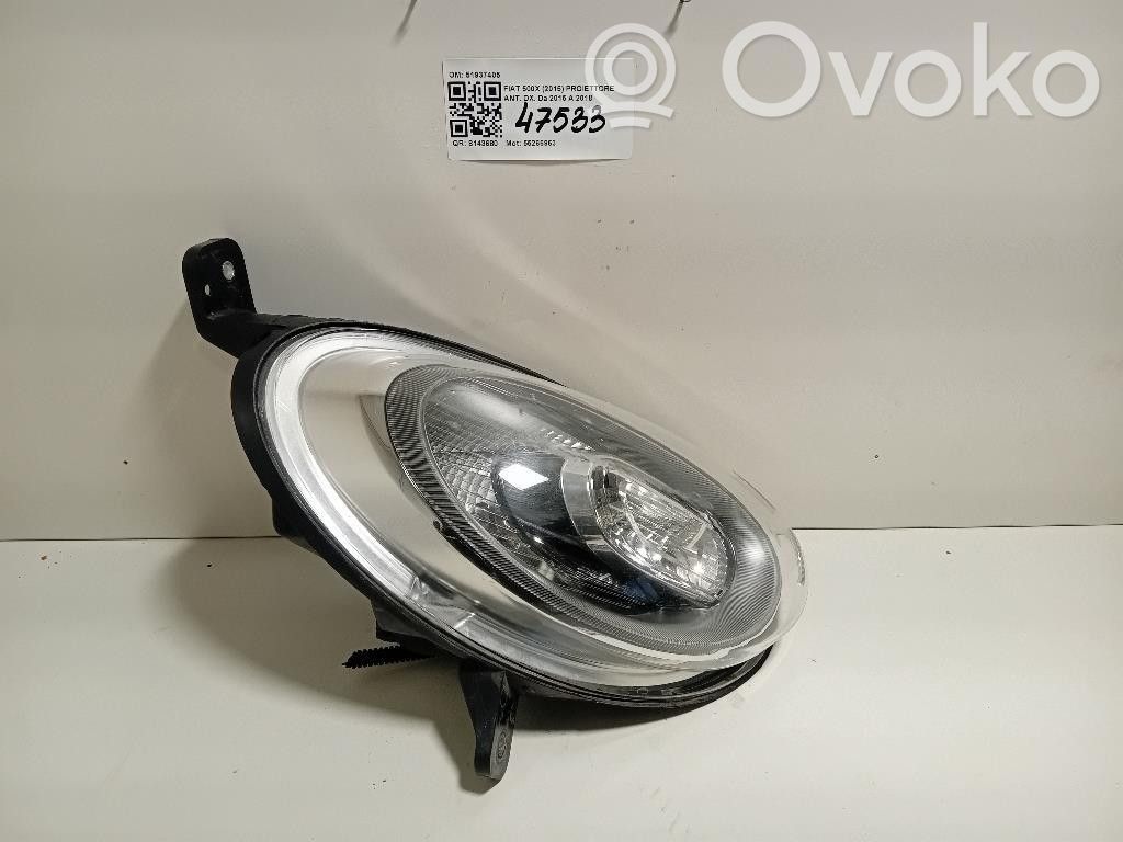 Fiat 500X Headlight/headlamp 