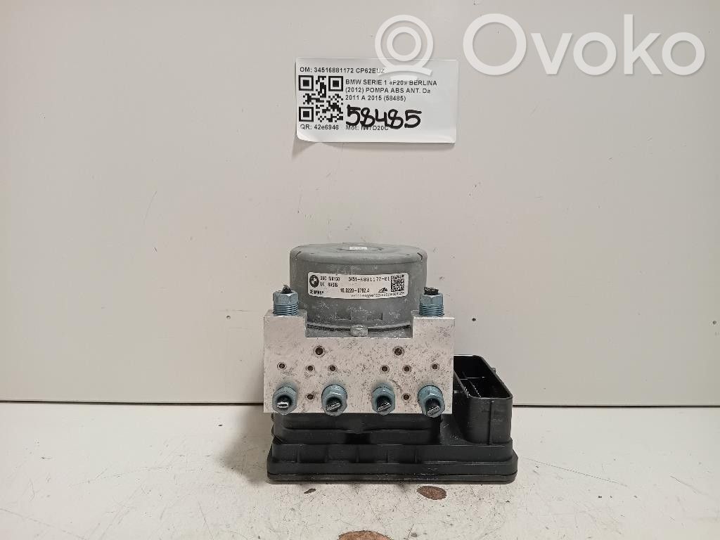 BMW 1 F20 F21 Sterownik / moduł ABS 
