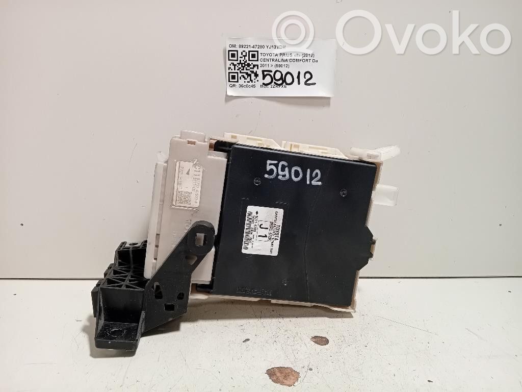 Toyota Prius (XW30) Modul de control caroserie central 