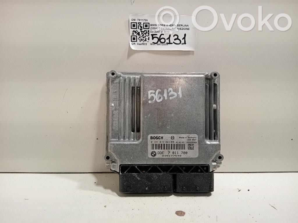 BMW 5 E60 E61 Unidad de control/módulo de la inyección 
