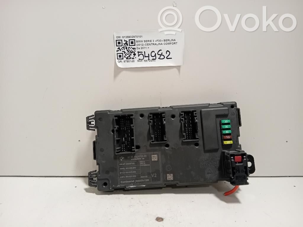 BMW 3 F30 F35 F31 Modul de control caroserie central 