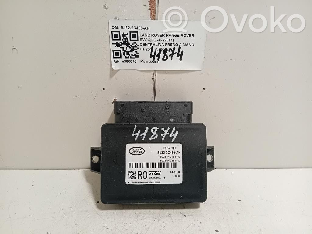 Land Rover Range Rover Evoque L538 Modulo di controllo del freno a mano 