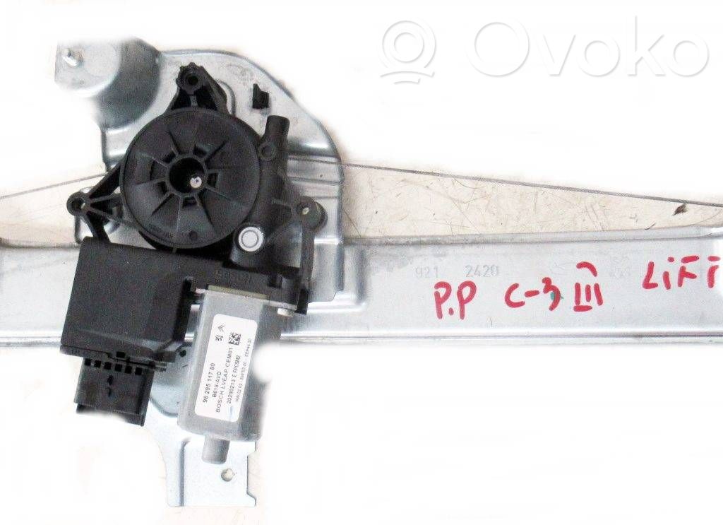 Citroen C3 Podnośnik szyby drzwi z silniczkiem 