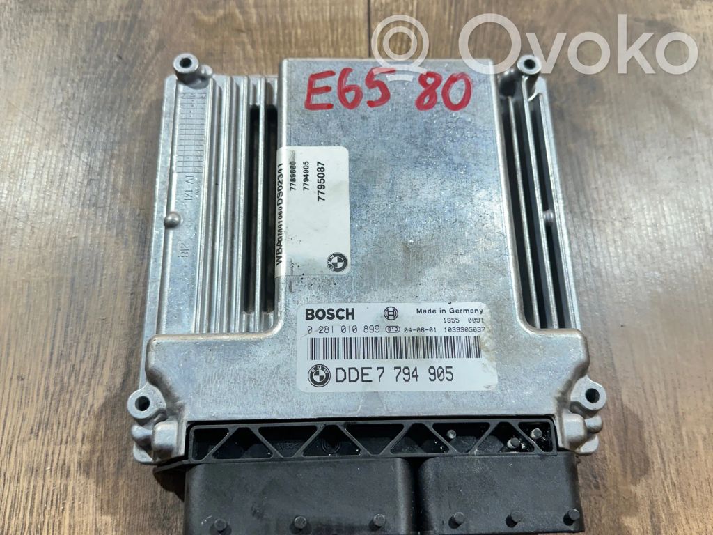 BMW 7 E65 E66 Блок управления двигателя 
