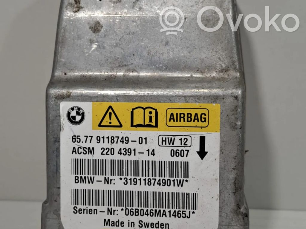 BMW 5 E60 E61 Airbag control unit/module 