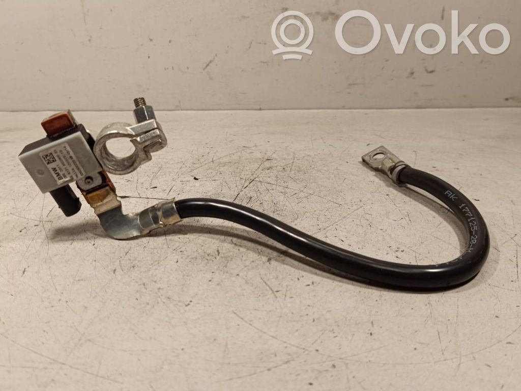 BMW 3 F30 F35 F31 Minus / Klema / Przewód akumulatora 
