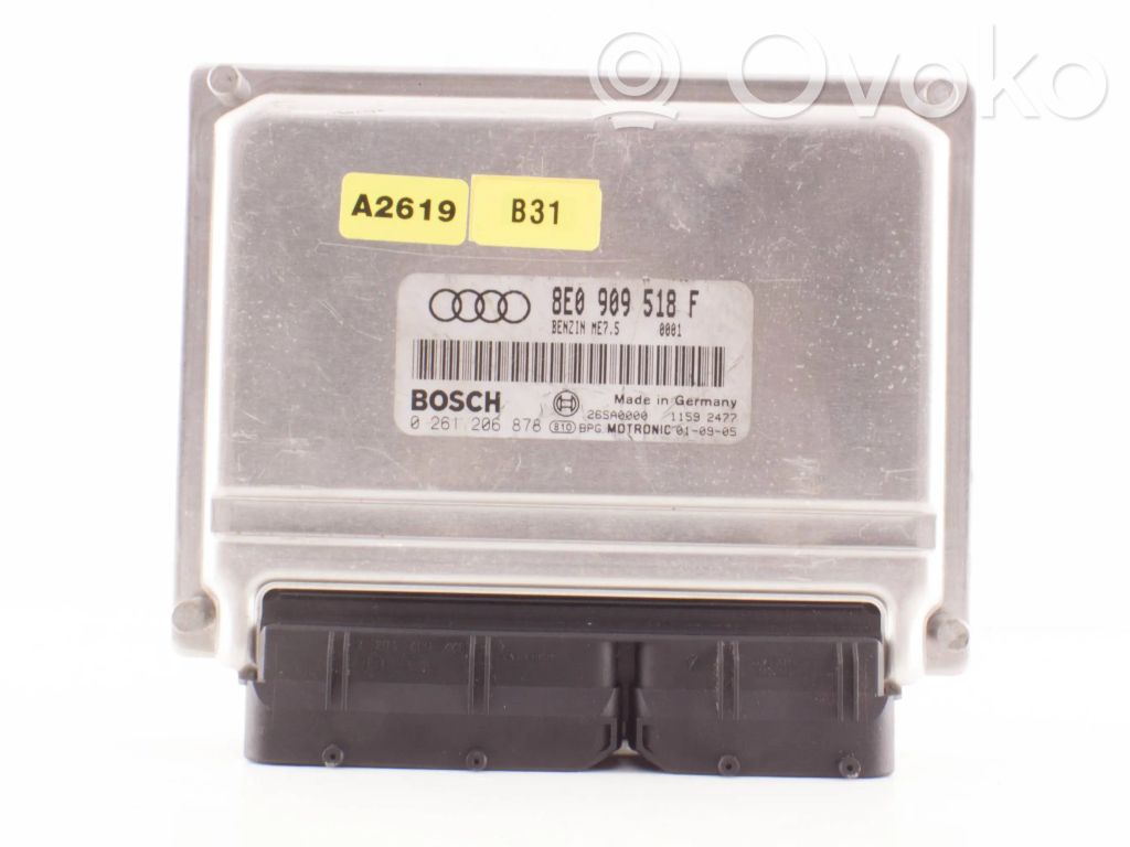 Engine control unit/module   8E0909518F,26SA0000,0261206878