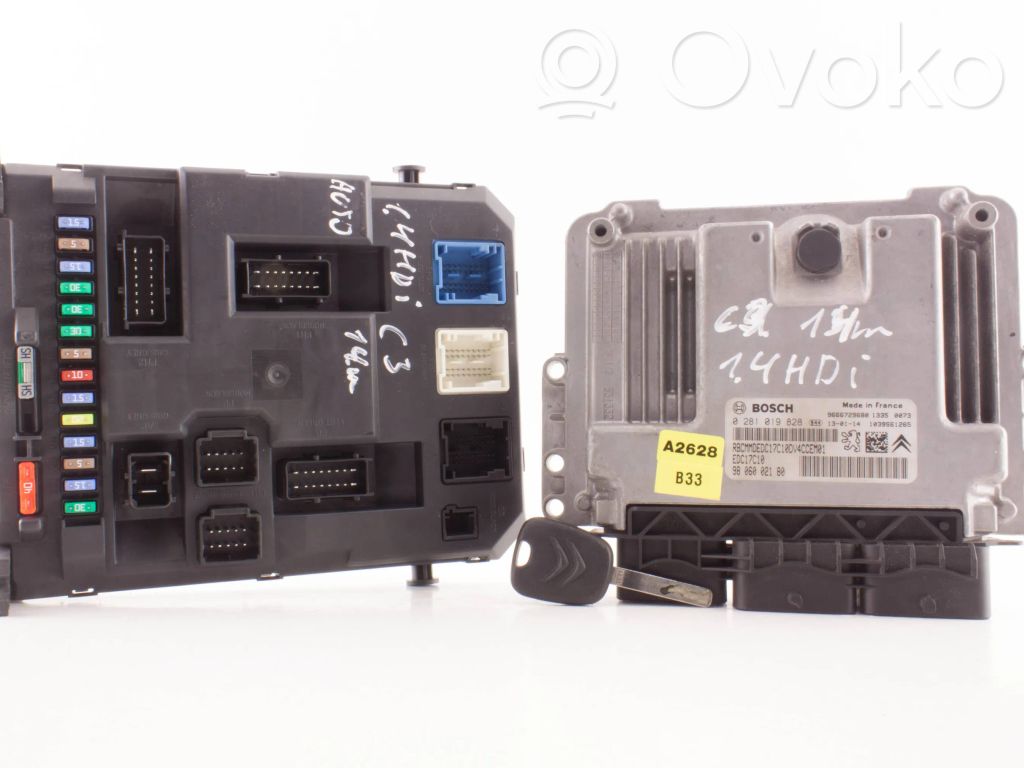 Citroen C3 Engine ECU kit and lock set 