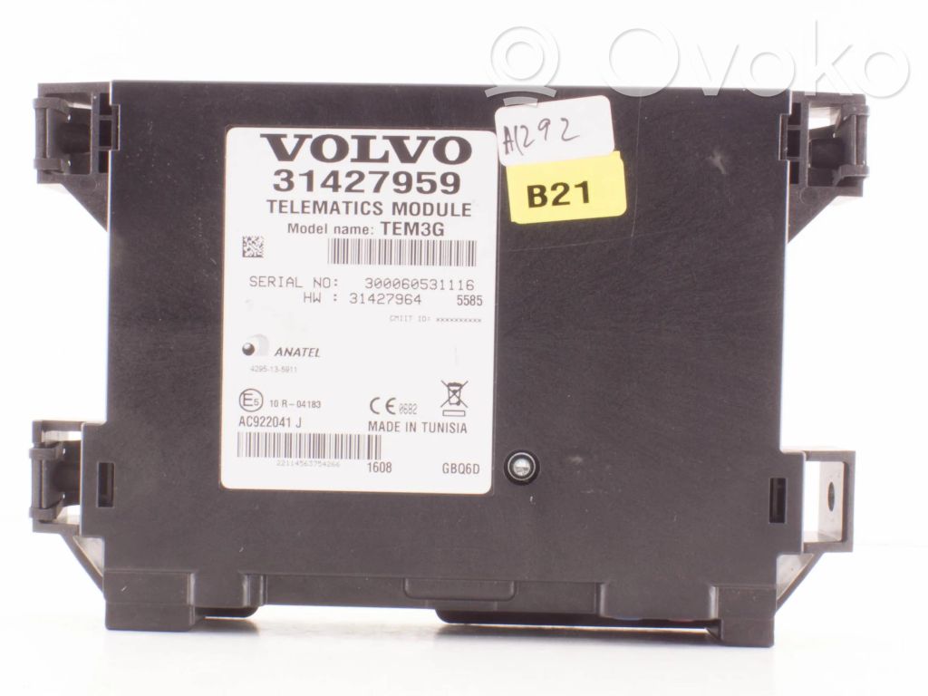 Volvo V60 Phone control unit/module 