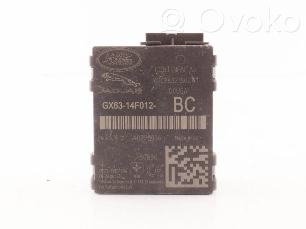 Jaguar XE Tire pressure control unit 