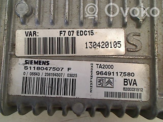 Gearbox control unit/module   9639452380,9639452380
