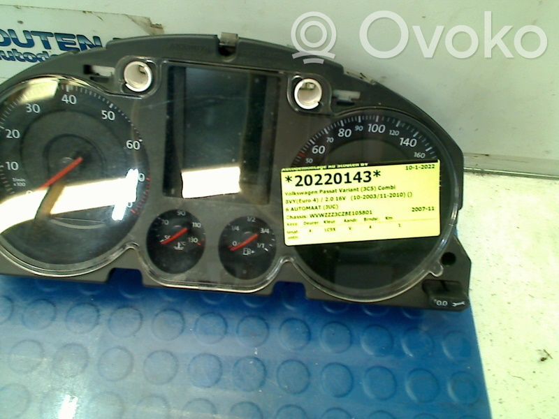 Volkswagen PASSAT B6 Tachimetro (quadro strumenti) 
