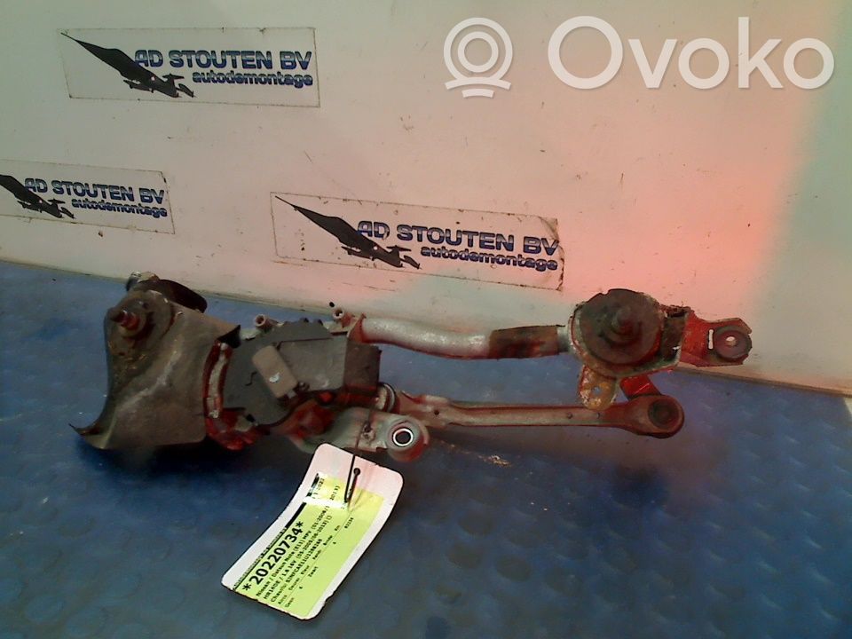 Nissan Note (E11) Tiranti e motorino del tergicristallo anteriore 