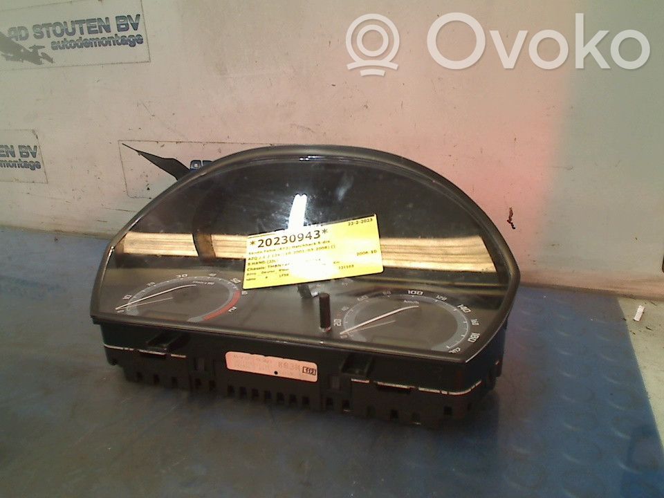 Skoda Fabia Mk1 (6Y) Tachimetro (quadro strumenti)