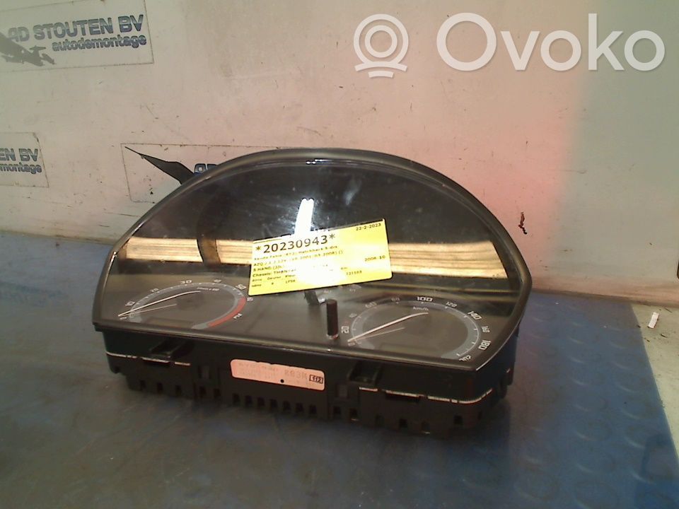 Skoda Fabia Mk1 (6Y) Vitezometru (grup de instrumente)