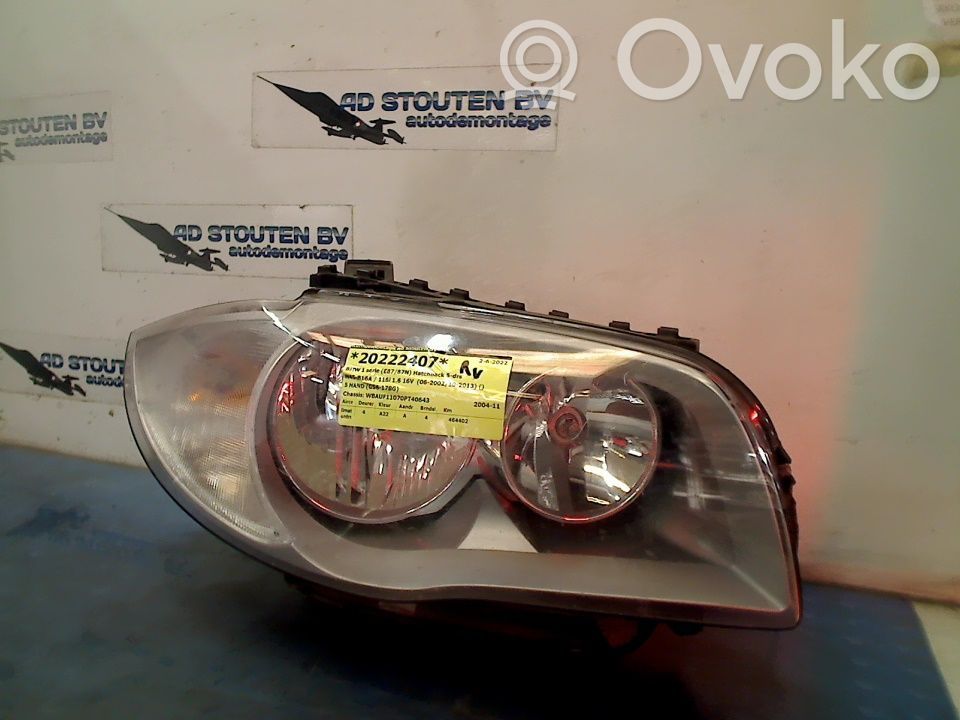 BMW 1 E81 E87 Headlight/headlamp 
