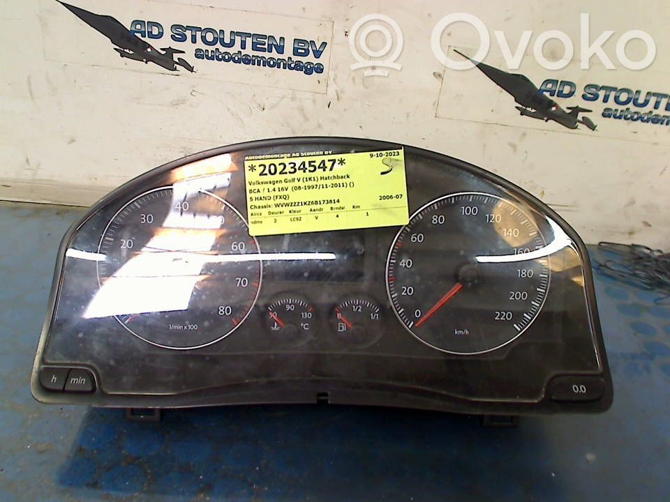 Volkswagen Golf V Tachimetro (quadro strumenti)