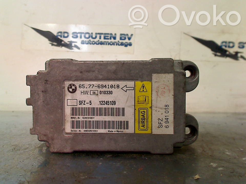 BMW 5 E60 E61 Turvatyynyn ohjainlaite/moduuli