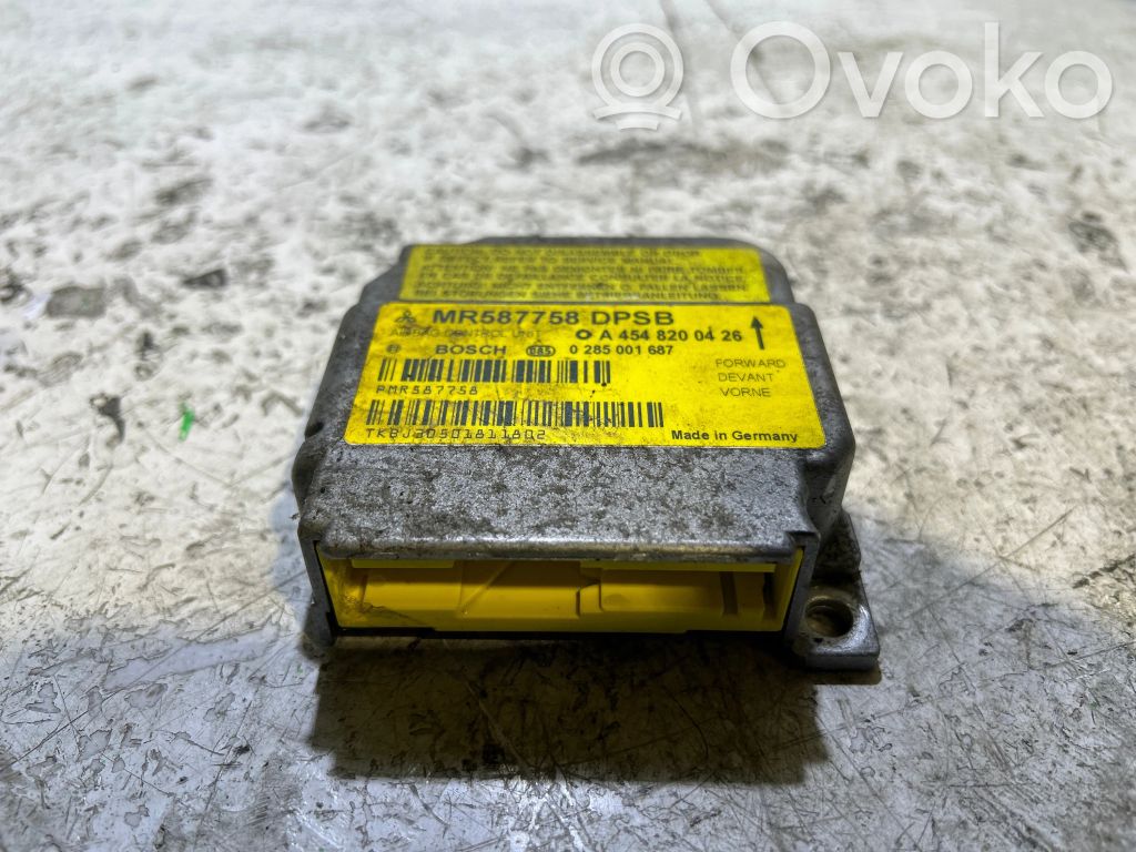Airbag control unit/module   MR587758,0285001687,PMR587758,A4548200426