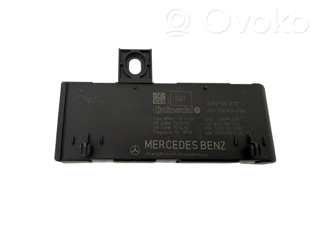 Mercedes-Benz GLE (W166 - C292) Sterownik / Moduł elektrycznej klapy tylnej / bagażnika 