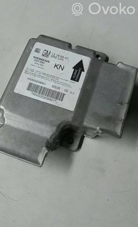 Airbag control unit/module   13186947,SIEMENS330518650