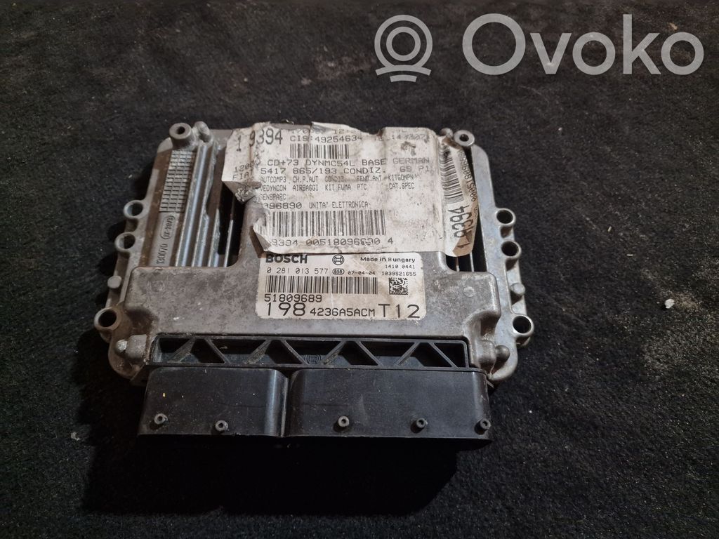 Fiat Punto (199) Engine control unit/module 