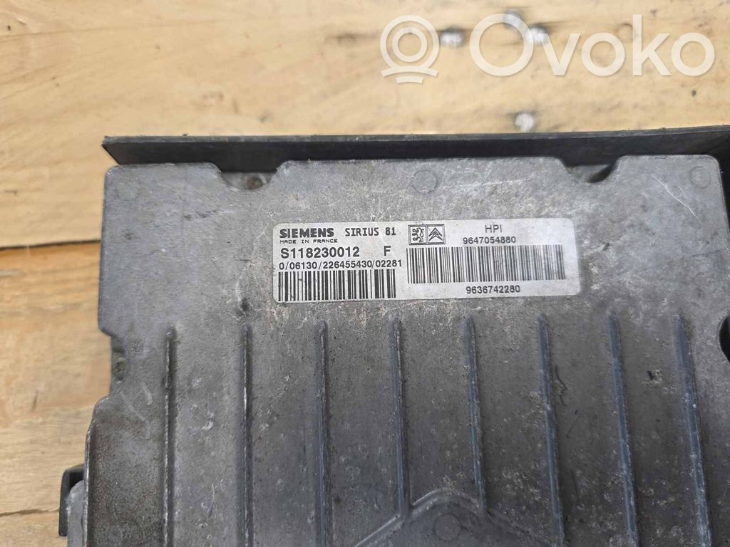 Engine control unit/module   S118230012,9636742280,9647054880