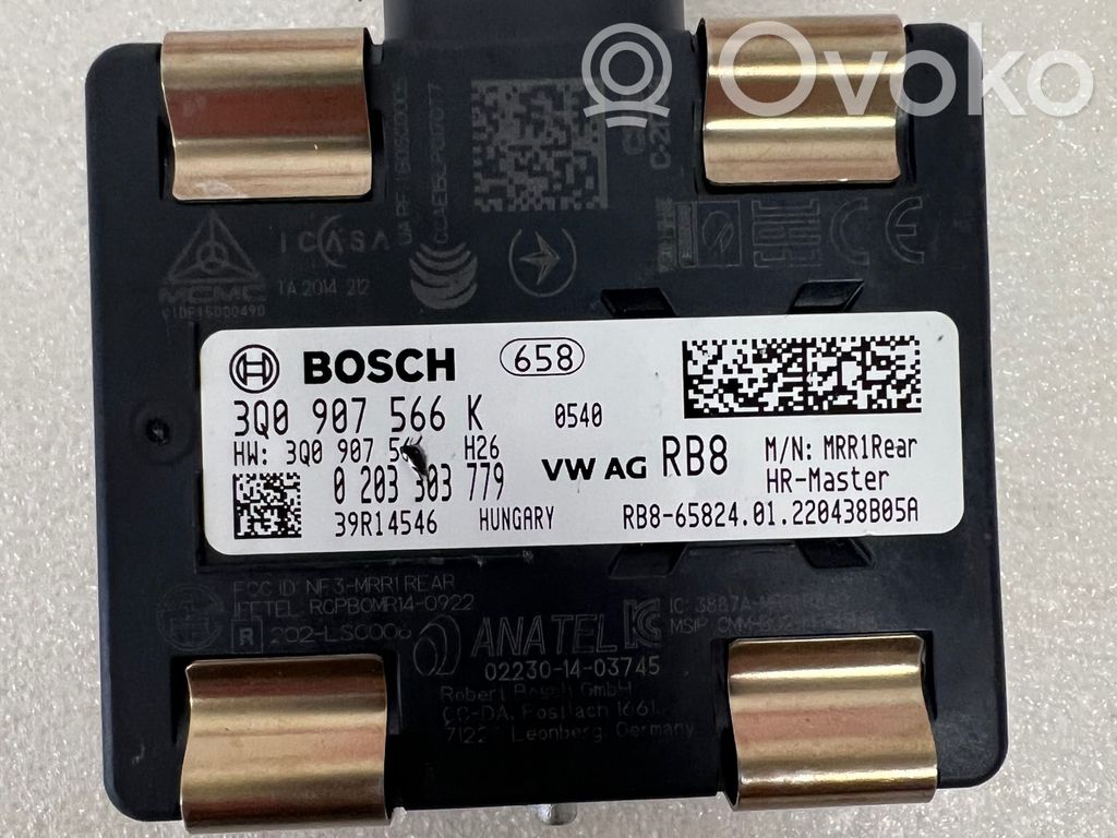 Sensor de radar Distronic   3Q0907566K,0203303779