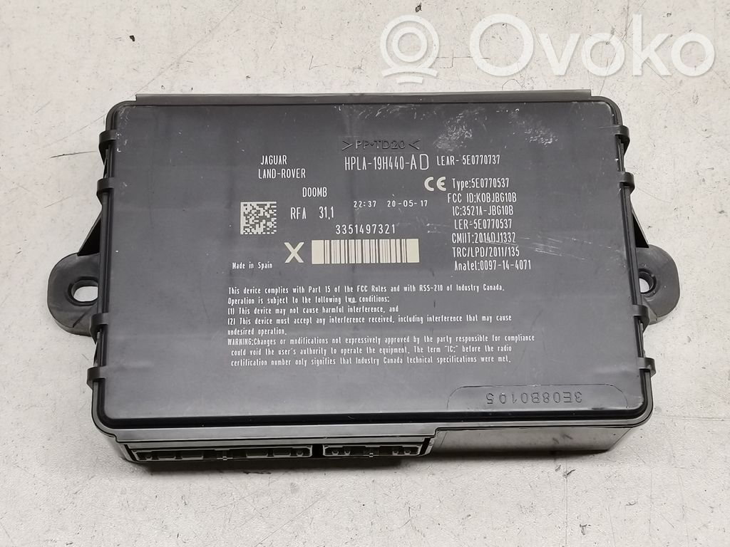 Jaguar XF Keyless (KESSY) go control unit/module 