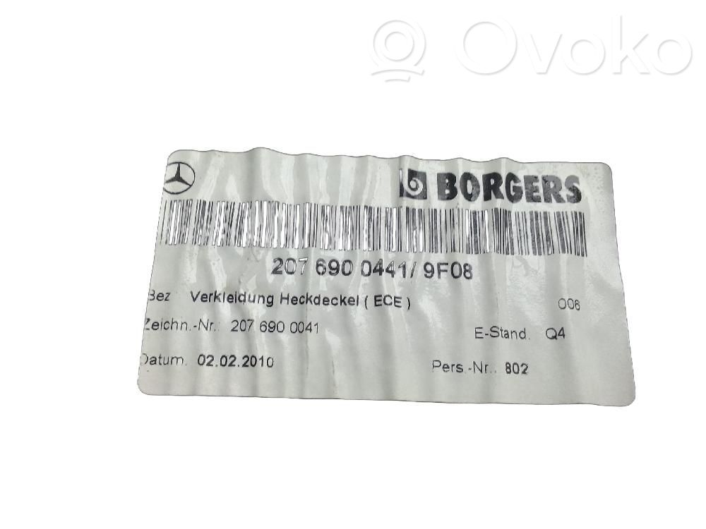 Mercedes-Benz E A207 Tailgate/boot cover trim set 