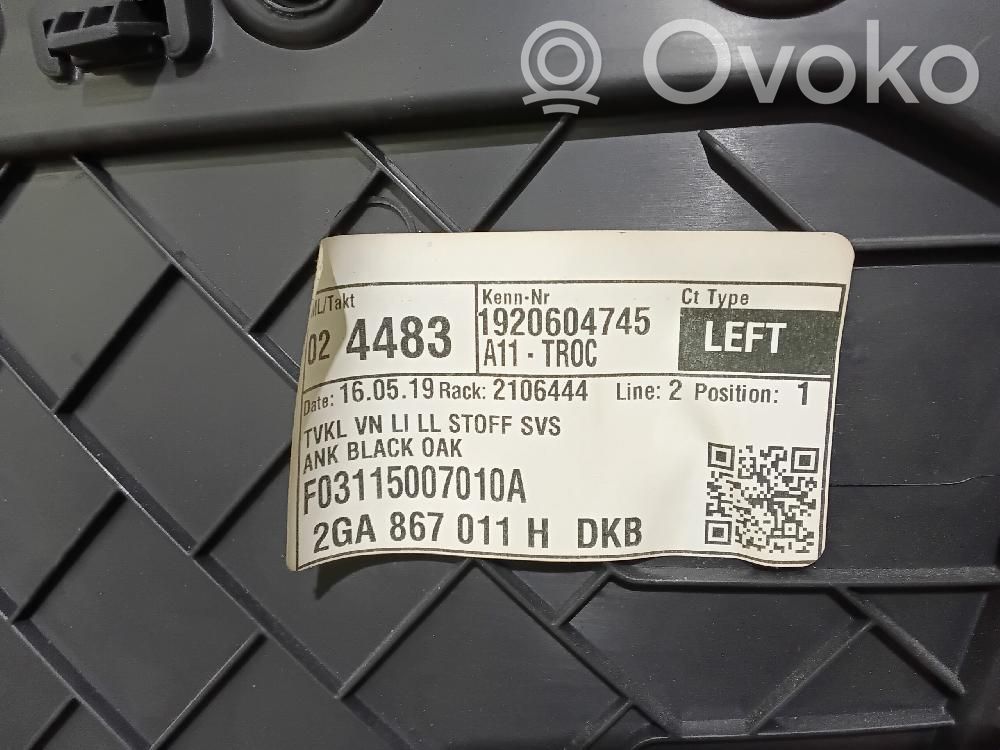 Volkswagen T-Roc Rivestimento del pannello della portiera anteriore 