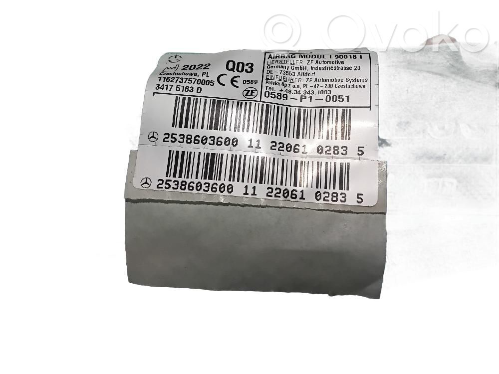 Mercedes-Benz GLC C253 Kurtyna airbag