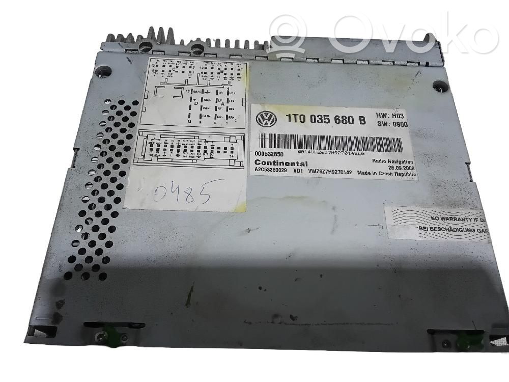 Volkswagen Golf VI Unitate principală radio/CD/DVD/GPS 